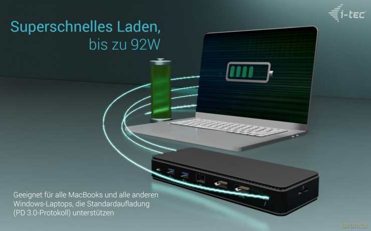 Stacja dokująca Thunderbolt4 2x Display Docking Station Gen3 7x USB, 2.5 GLAN PowerDelivery 92 W kabel TB4 1m