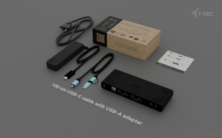 Stacja dokująca Universal Dual 4K Display Power Delivery 85W + i-tec USB-C Charger 100W