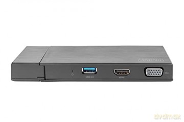 Stacja dokująca USB 3.0 Typ A, 7-portów, 4K 30Hz, HDMI, VGA, 2x USB 3.0, SD microSD, RJ45