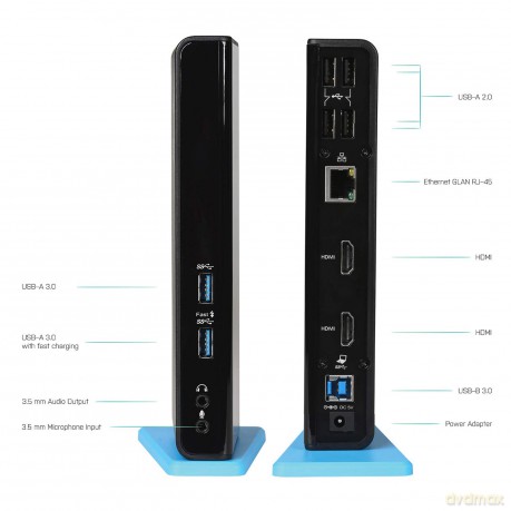 Stacja dokująca USB 3.0/USB-C Dual HDMI Docking Station