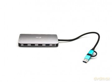 Stacja dokująca USB 3.0/USB-C/Thunderbolt 3x Display Metal Nano Dock LAN +Power Delivery 100W