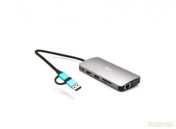 Stacja dokująca USB 3.0/USB-C/Thunderbolt 3x Display Metal Nano Dock LAN +Power Delivery 100W