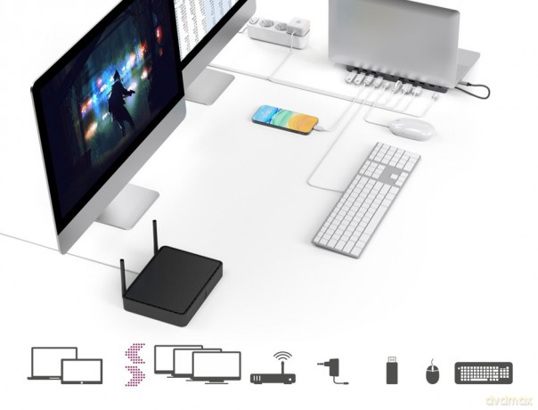 Stacja dokująca USB C 10 portów