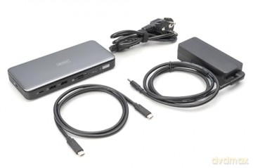 Stacja dokująca USB Typ C 11-portów 2x HDMI 1x DisplayPort 4K/60Hz DC-Jack 150W