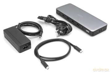 Stacja dokująca USB Typ C 13-portów 3x HDMI 2x DisplayPort 4K/60Hz DC-Jack 150W
