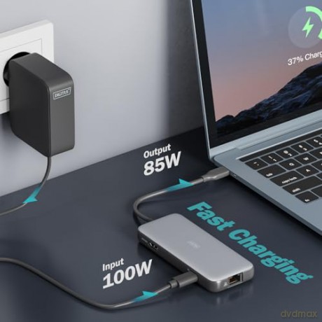 Stacja dokująca USB Typ C 7-portów HDMI 4K/60Hz PD 3.0