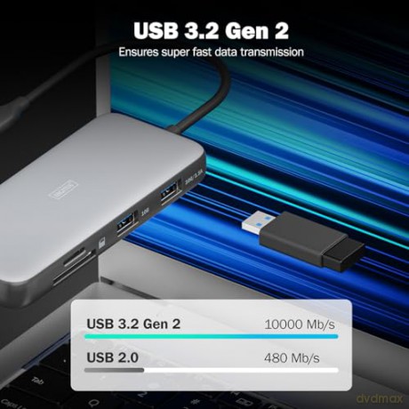 Stacja dokująca USB Typ C 7-portów HDMI 4K/60Hz PD 3.0