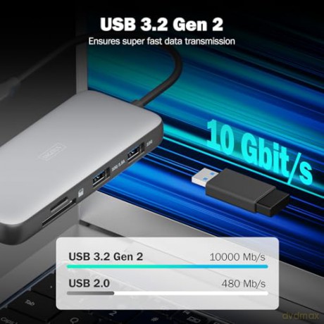 Stacja dokująca USB Typ C 8-portów 2x HDMI 4K/60Hz PD 3.0