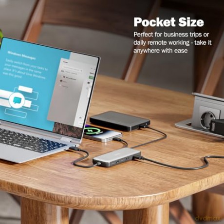 Stacja dokująca USB Typ C 8-portów 2x HDMI 4K/60Hz PD 3.0