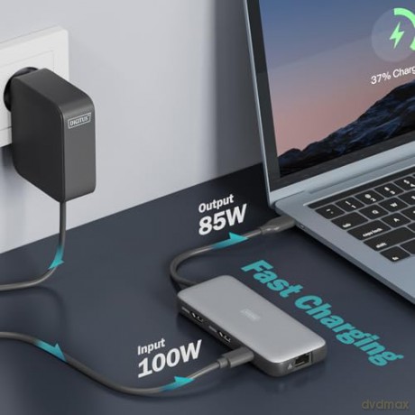 Stacja dokująca USB Typ C 8-portów 2x HDMI 4K/60Hz PD 3.0
