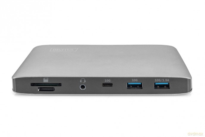 Stacja dokująca USB-C 11-portów z Thunderbolt 3, 8K 30Hz, PD 3.0, RJ45, Aluminiowa