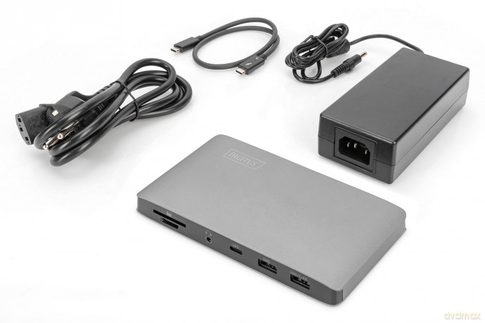 Stacja dokująca USB-C 11-portów z Thunderbolt 3, 8K 30Hz, PD 3.0, RJ45, Aluminiowa