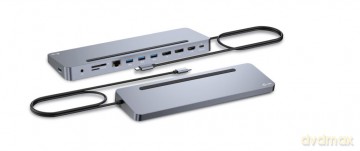 Stacja dokująca USB-C Metal Ergonomic 4K 3x Display Docking Station PD 100W