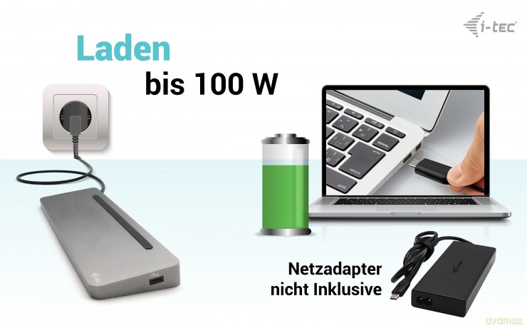 Stacja dokująca USB-C Metal Ergonomic 4K 3x Display Docking Station PD 100W