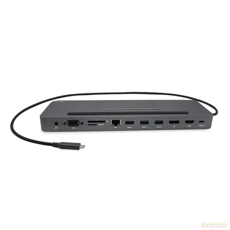 Stacja dokująca USB-C Metal Ergonomic 4K 3x Display Docking Station Power Delivery 85 W