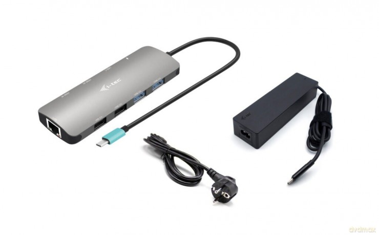 Stacja dokująca USB-C Metal Nano 2x Display Docking Station Power Delivery100W + Charger 100W