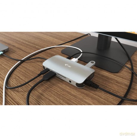 Stacja dokująca USB-C Metal Nano HDMI, VGA, LAN, Power Delivery 100W
