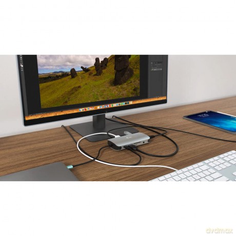 Stacja dokująca USB-C Metal Nano HDMI, VGA, LAN, Power Delivery 100W