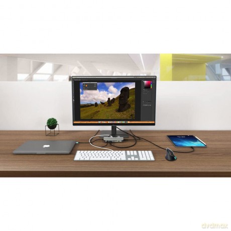 Stacja dokująca USB-C Metal Nano HDMI, VGA, LAN, Power Delivery 100W