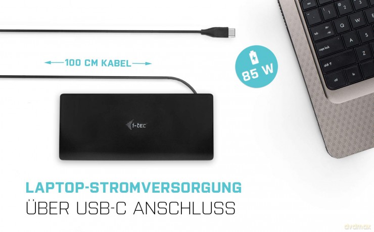 Stacja dokująca USB-C Quattro Display Docking Station Power Delivery 85 W