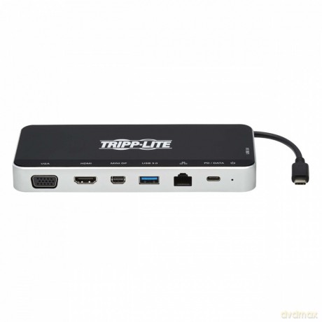 Stacja dokująca USB, potrójny wyświetlacz 4K HDMI i mDP, VGA, USB 3.2 Gen 1, koncentrator USB-A/C, GbE, ładowanie PD 60W U442-DOCK16-B
