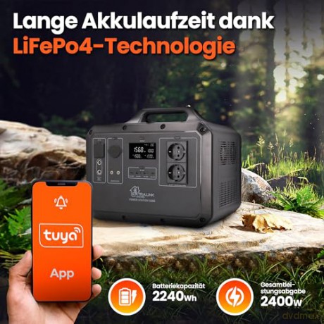 Stacja zasilania Li-ion EPS-S200F 2400W 2240WH LifePO4
