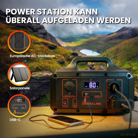 Stacja zasilania Li-ion EPS-S500S 510.6Wh