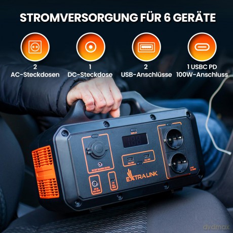 Stacja zasilania Li-ion EPS-S500S 510.6Wh