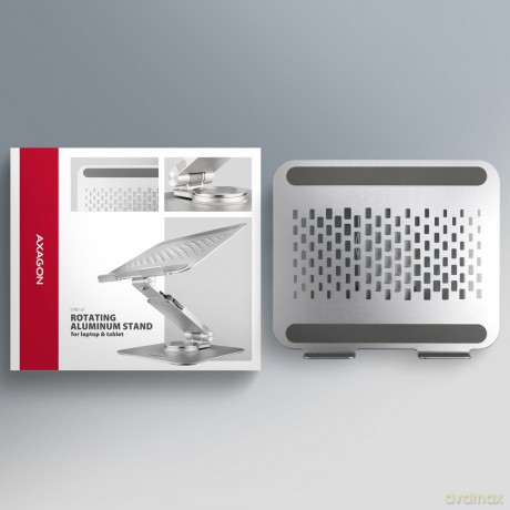 STND-LR Podstawa do laptopów aluminiowa 10-16" regulowane kąty nachylenia, obrót o 360 stopni