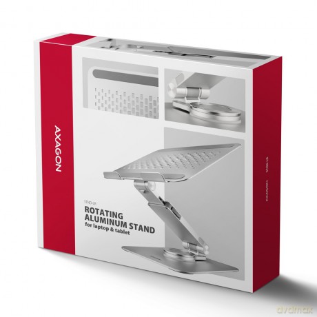 STND-LR Podstawa do laptopów aluminiowa 10-16" regulowane kąty nachylenia, obrót o 360 stopni