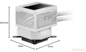 System chłodzenia ROG Ryujin III 240 3.5 LCD/2x120mm/ARGB/Biały