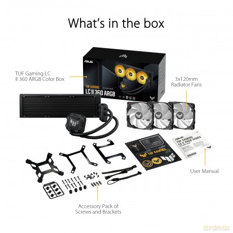 System chłodzenia TUF GAMING LC II 360 ARGB 3x120mm