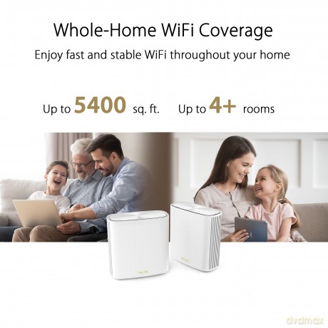 System WiFi 6 ZenWiFi XD6S AX5400 2-pak