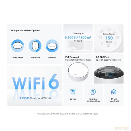 System WiFi Deco X50-PoE(1-pak) AX3000