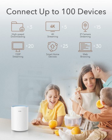 System WiFi Mesh M1200 (3-Pack) AC1200