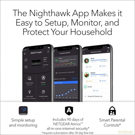 System WiFi MK73S Nighthawk AX3000 3-pak