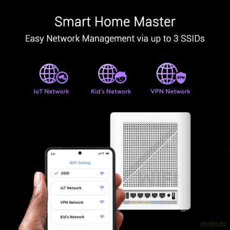 System WiFi ZenWiFi BQ16 Quad Band WiFi 7 Mesh (1-pak)