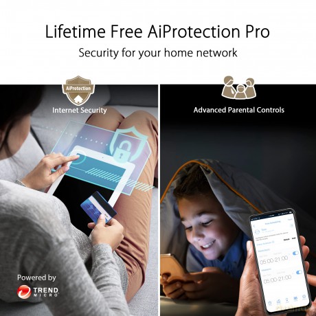 System ZenWiFi XT9 WiFi 6 AX7800 1-pak biały