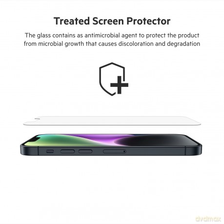 Szkło hartowane ScreenForce do iPhone 13/13 Pro/14, anty-mikrobiologiczne