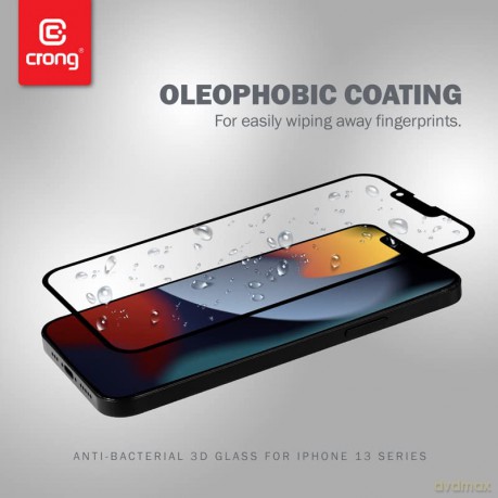 Szkło ochronne Anti-Bacterial 3D Armour Glass iPhone 13 mini z ramką instalacyjną
