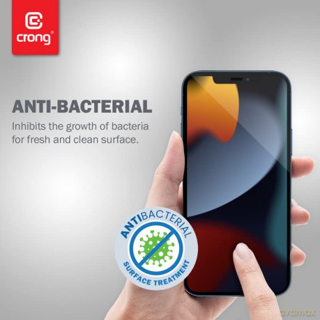 Szkło ochronne Anti-Bacterial 3D Armour Glass iPhone 13 mini z ramką instalacyjną