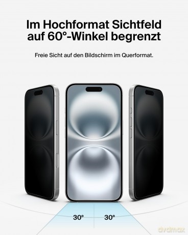 Szkło ochronne ScreenForce Invisiglass Privacy iP 16/15/14Pro
