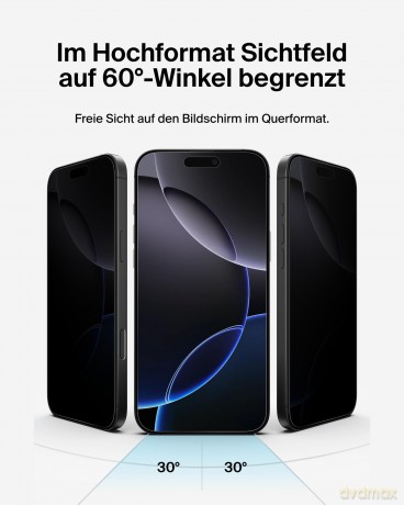 Szkło ochronne ScreenForce Invisiglass Privacy iPhone 16pro Max