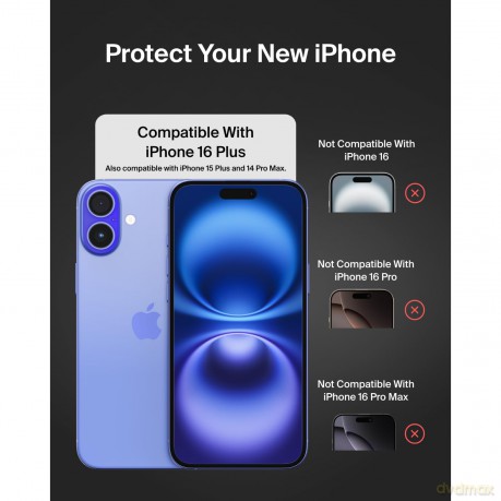 Szkło ochronne ScreenForce Tempered glass do iPhone 16 Plus/15 Plus/14 Pro Max