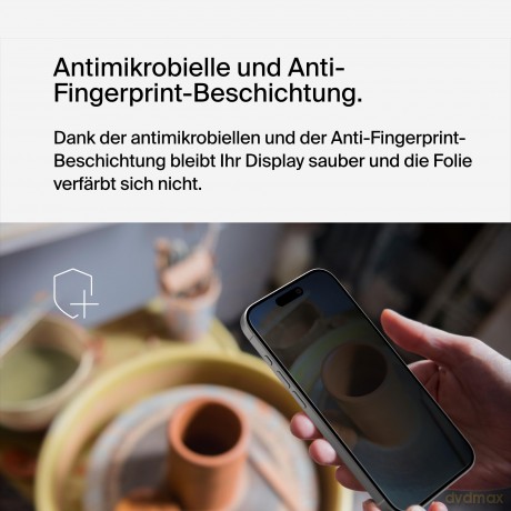 Szkło ochronne ScreenForce UltraFlass Privacy filter iPhone 15 Pro