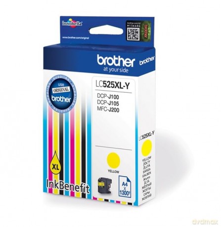 Tusz LC525XLY YELL 1300 do DCP-J100 DCP-J105