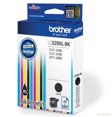 Tusz LC529XLBK BLK 2400 do DCP-J100 DCP-J105
