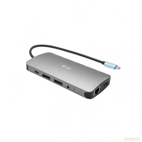 USB-C Metal Nano Stacja Dokująca 3x Display 2x DP 1x HDMI LAN Power Delivery 100 W