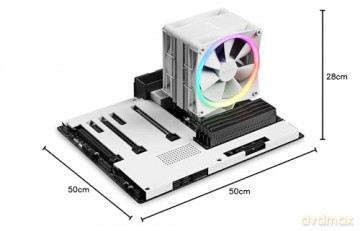 Wentylator CPU T120 RGB Biały