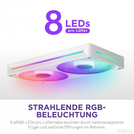 Wentylator F240 RGB CORE PWM biały